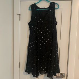 Black & White Heart Print Dress